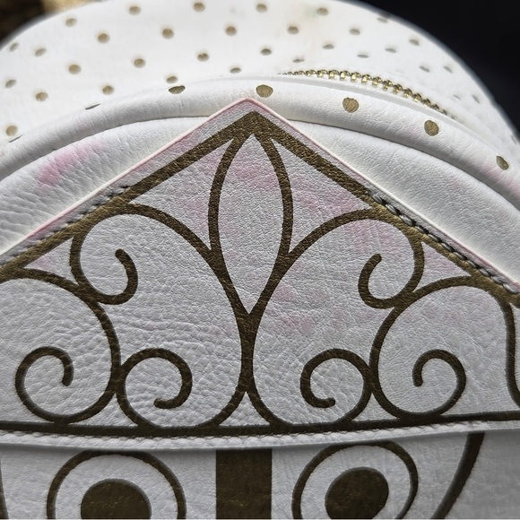 Loungefly Disneyland Small World White and Gold Backpack - Picture 6 of 13